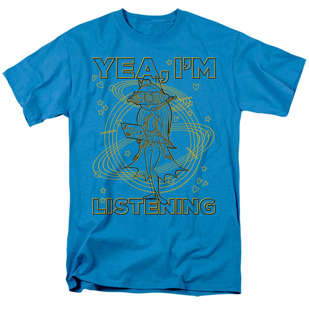 Dc Superhero Girls Listening Mens T Shirt Turquoise