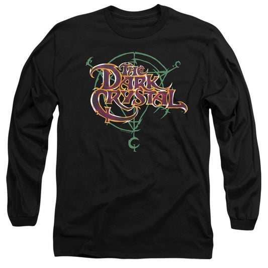 Dark Crystal Symbol Logo Mens Long Sleeve Shirt Black Officially Licensed