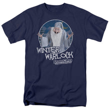 Load image into Gallery viewer, Santa Claus Is Comin To Town Winter Warlock Mens T Shirt Navy