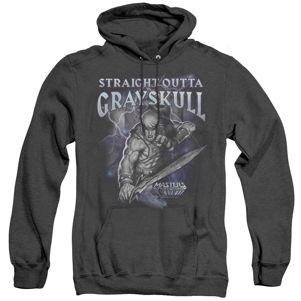 Masters of the Universe Straight Outta Grayskull Heather Mens Hoodie Black