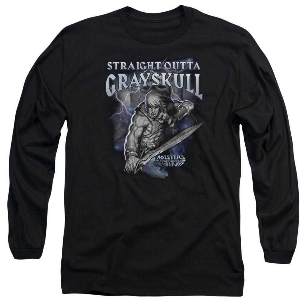 Masters of the Universe Straight Outta Grayskull Mens Long Sleeve Shirt Black