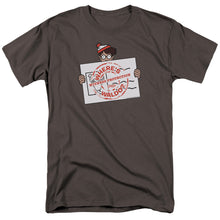 Load image into Gallery viewer, Wheres Waldo Witness Protection Mens T Shirt Charcoal