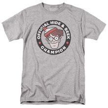 Load image into Gallery viewer, Wheres Waldo Champion Mens T Shirt Athletic Heather