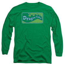Load image into Gallery viewer, Dragon Tales Logo Clean Mens Long Sleeve Shirt Kelly Green Officially Licensed