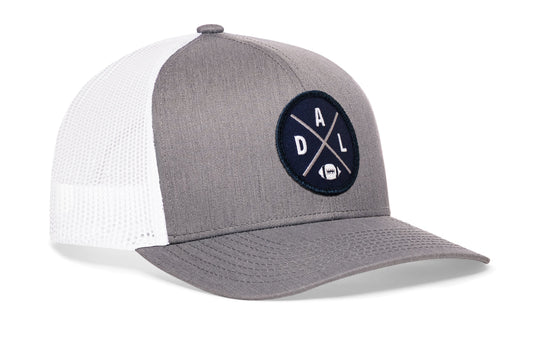 Dallas Trucker Haka Hat Gray-White DAL X Football Snapback