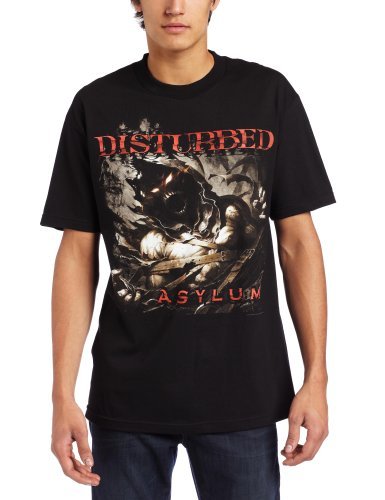 Disturbed Men'S Disturbed Asylum Shred Men'S T-Shirt, Black, Large Mens T Shirt