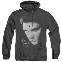 Load image into Gallery viewer, Elvis Presley Face Heather Mens Hoodie Black