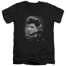 Load image into Gallery viewer, Elvis Presley Sweater Mens Slim Fit V-Neck T Shirt Black