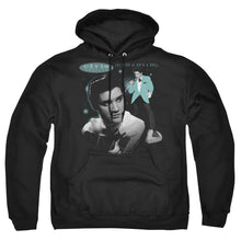 Load image into Gallery viewer, Elvis Presley Teal Portrait Mens Hoodie Black