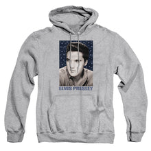 Load image into Gallery viewer, Elvis Presley Blue Sparkle Mens Hoodie Athletic Heather