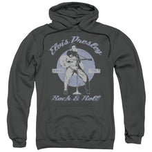 Load image into Gallery viewer, Elvis Presley Rock & Roll Mens Hoodie Charcoal