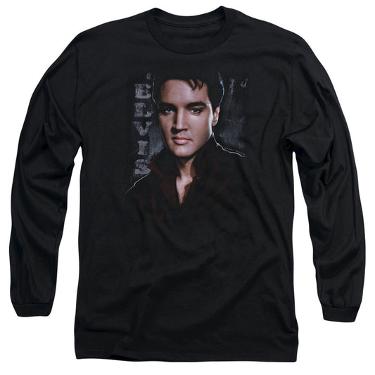 Elvis Presley Tough Mens Long Sleeve Shirt Black Officially Licensed