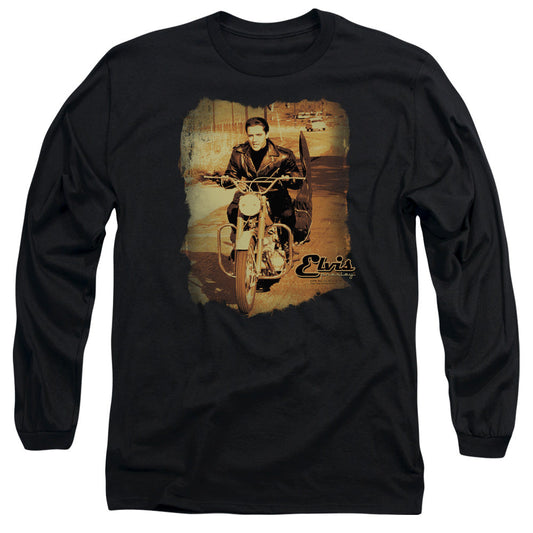 Elvis Presley Hit The Road Mens Long Sleeve Shirt Black Officially Licensed