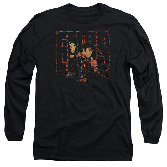 Elvis Presley Take My Hand Mens Long Sleeve Shirt Black Officially Licensed