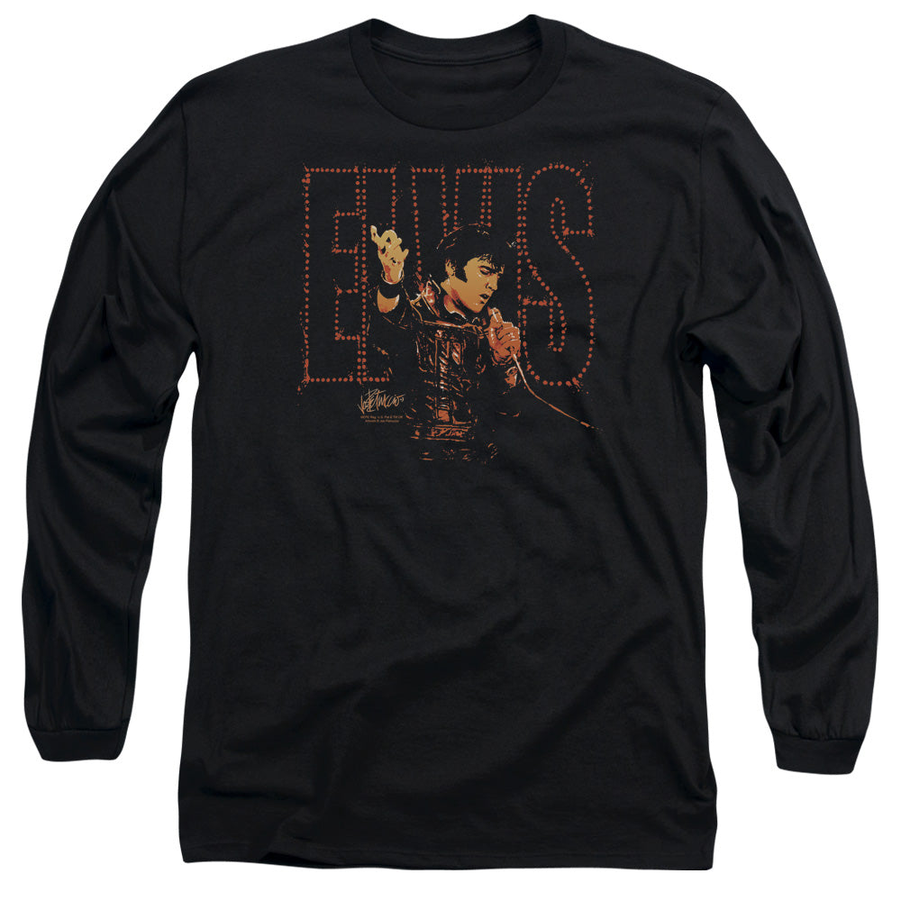Elvis Presley Take My Hand Mens Long Sleeve Shirt Black Officially Licensed