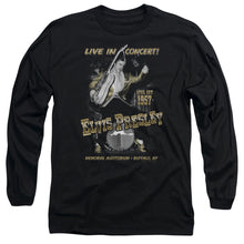 Load image into Gallery viewer, Elvis Presley Live In Buffalo Mens Long Sleeve Shirt Black Officially Licensed