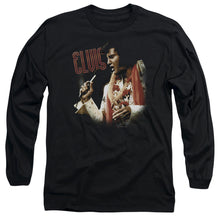 Load image into Gallery viewer, Elvis Presley Soulful Mens Long Sleeve Shirt Black Officially Licensed
