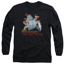 Load image into Gallery viewer, Elvis Presley Always On My Mind Mens Long Sleeve Shirt Black Officially Licensed