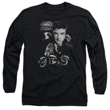Load image into Gallery viewer, Elvis Presley The King Rides Again Mens Long Sleeve Shirt Black Officially Licensed