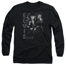 Load image into Gallery viewer, Elvis Presley Leathered Mens Long Sleeve Shirt Black