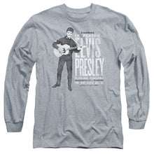 Load image into Gallery viewer, Elvis Presley In Person Mens Long Sleeve Shirt Athletic Heather Officially Licensed