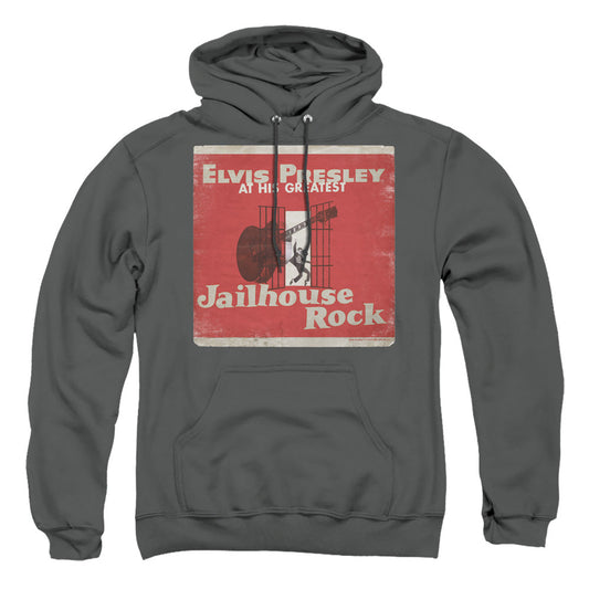 Elvis Presley Greatest Mens Hoodie Charcoal