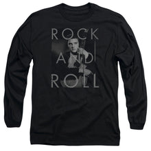 Load image into Gallery viewer, Elvis Presley Rock And Roll Mens Long Sleeve Shirt Black Officially Licensed