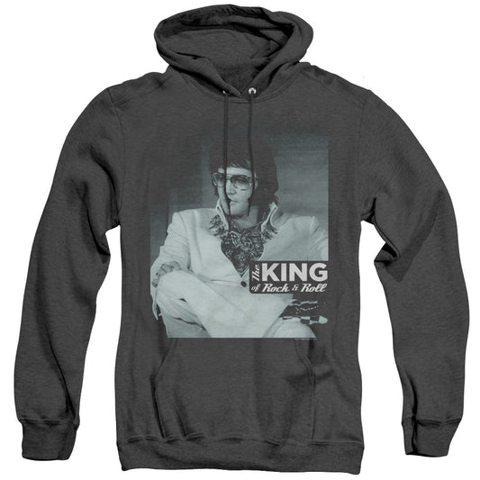 Elvis Presley Good To Be Heather Mens Hoodie Black