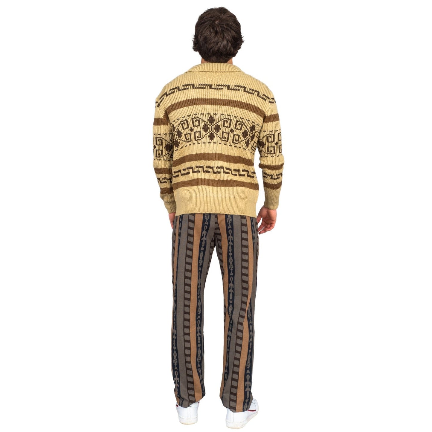 The Dude Lebowski Bowling Movie Character Cardigan Sweater and Lounge Pants Halloween Costume Set