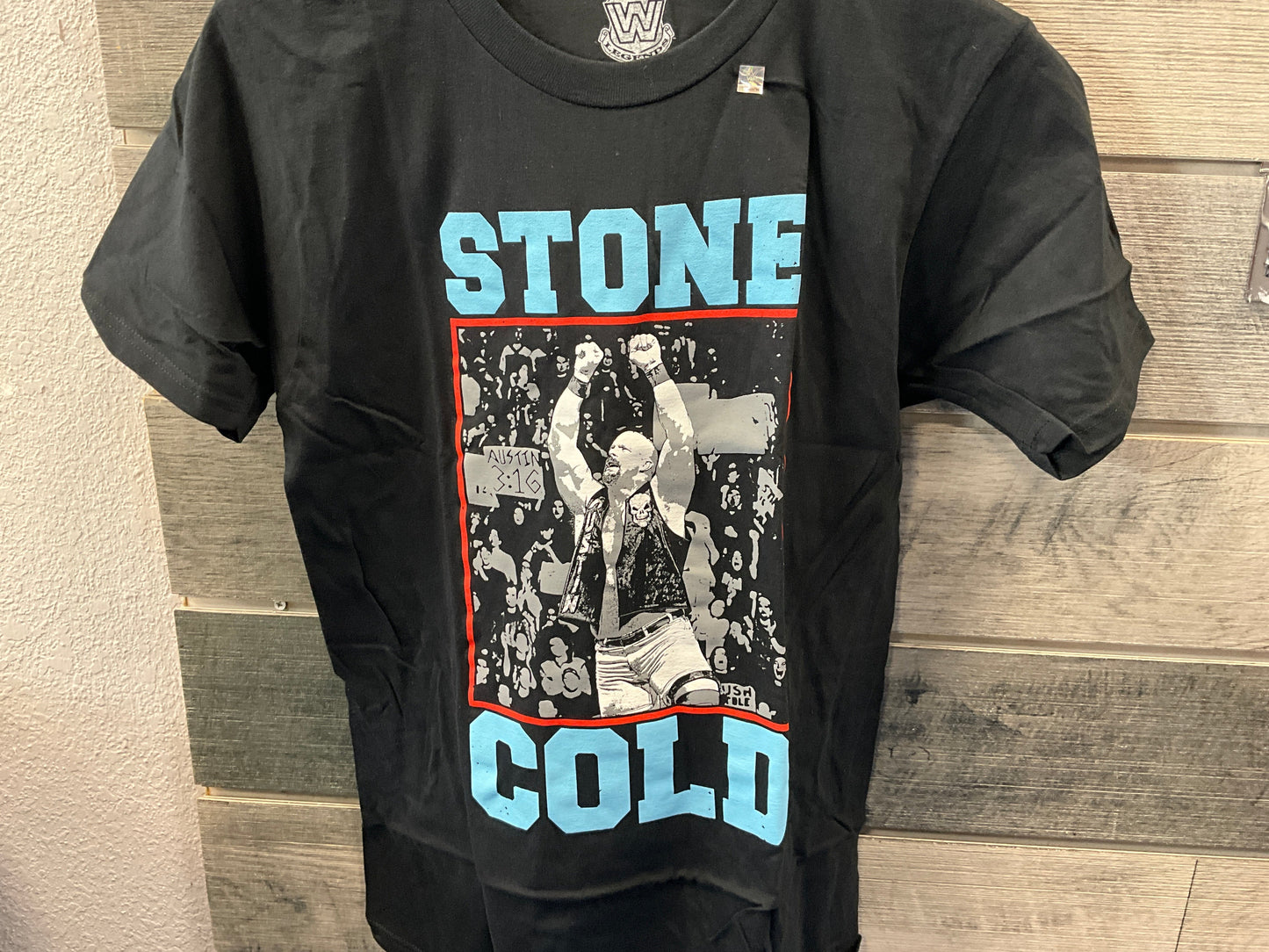 Stone Cold Steve Austin Rattlesnake Mens T Shirt Black