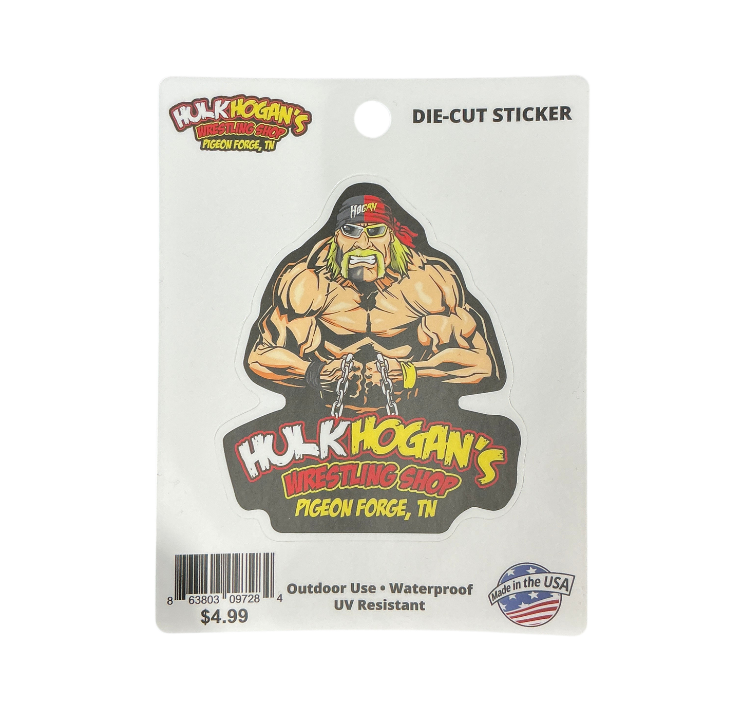 Hulk Hogan Hogan's Beach Shop Splitface Sticker