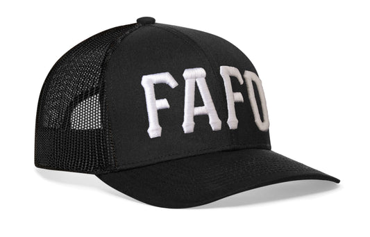 FAFO Trucker Haka Hat Black Fuck Around, Find Out Snapback