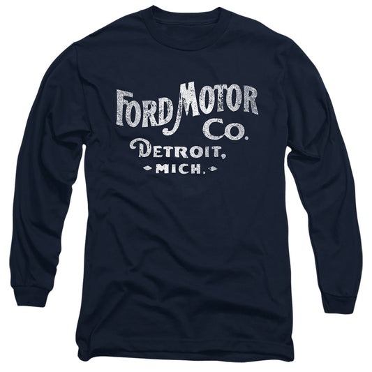 Ford Motor Co Mens Long Sleeve Shirt Navy Officially Licensed