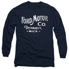 Load image into Gallery viewer, Ford Motor Co Mens Long Sleeve Shirt Navy Officially Licensed