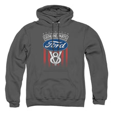Load image into Gallery viewer, Ford Genuine Parts Flag Mens Hoodie Charcoal