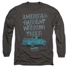 Load image into Gallery viewer, Ford Vintage America'S Hardest Working Truck Mens Long Sleeve Shirt Charcoal Officially Licensed