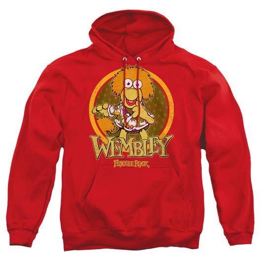 Fraggle Rock Wembley Circle Mens Hoodie Red