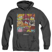 Load image into Gallery viewer, Fraggle Rock Squared Heather Mens Hoodie Black