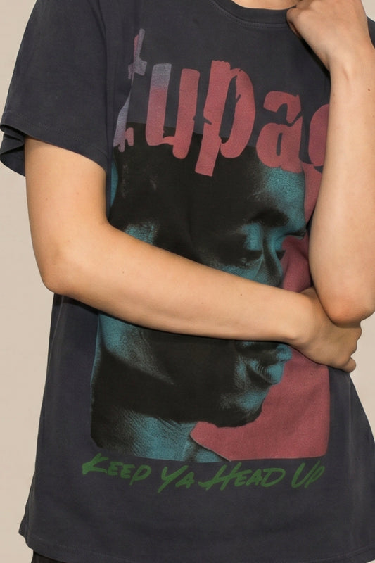 Tupac Keep Your Head Up Tee Womens T Shirt