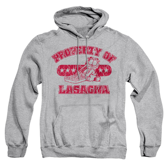 Garfield Property Of Lasagna Mens Hoodie Athletic Heather
