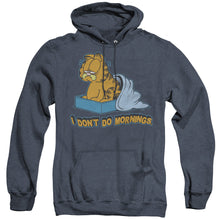 Load image into Gallery viewer, Garfield I Dont Do Mornings Heather Mens Hoodie Navy