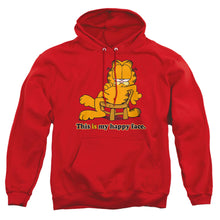 Load image into Gallery viewer, Garfield Happy Face Mens Hoodie Red