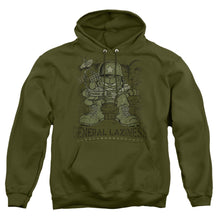 Load image into Gallery viewer, Garfield General Laziness Mens Hoodie Military Green
