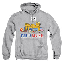 Load image into Gallery viewer, Garfield This Is Living Mens Hoodie Athletic Heather