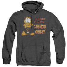 Load image into Gallery viewer, Garfield Treats Only Heather Mens Hoodie Black