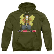 Load image into Gallery viewer, Garfield Candy Good Mens Hoodie Military Green