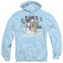 Load image into Gallery viewer, Garfield Snow Fun Mens Hoodie Light Blue