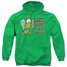 Load image into Gallery viewer, Garfield Ive Been Good Mens Hoodie Kelly Green