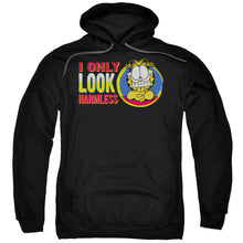 Load image into Gallery viewer, Garfield I Only Look Harmless Mens Hoodie Black
