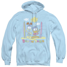 Load image into Gallery viewer, Garfield Beach Bums Mens Hoodie Light Blue